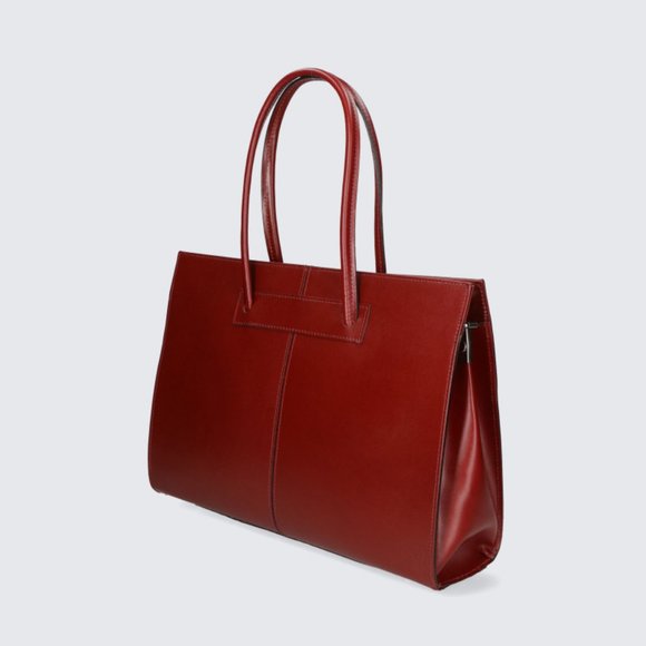 Italian Artisan Womens Luxury Tote Handbag In Genuine Cowhide Leather Made In It - Picture 4 of 16